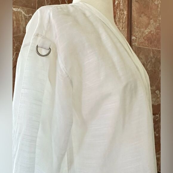 Helmut Lang NWT Blend Shirt with Adjustable Sleeves in Optic White Size Small - Picture 8 of 13